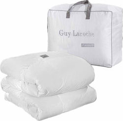 Guy Laroche Πάπλωμα Υπέρδιπλο Πουπουλένιο 220x240 Premium Λευκό