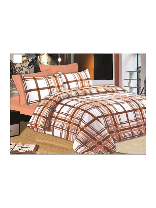 Le Blanc Σετ Πάπλωμα Μονό 160x240εκ. Manhattan Light Orange 2τμχ