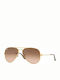 Ray Ban Aviator Sunglasses with Gold Metal Frame and Brown Gradient Lens RB3025 9001/A5