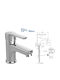 Ideal Standard Calista Mixing Sink Faucet Silver B