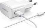 Samsung Charger with USB-A Port and Cable micro USB 5W Whites (ETA0U81EWE + ECB-DU4AWE Bulk)