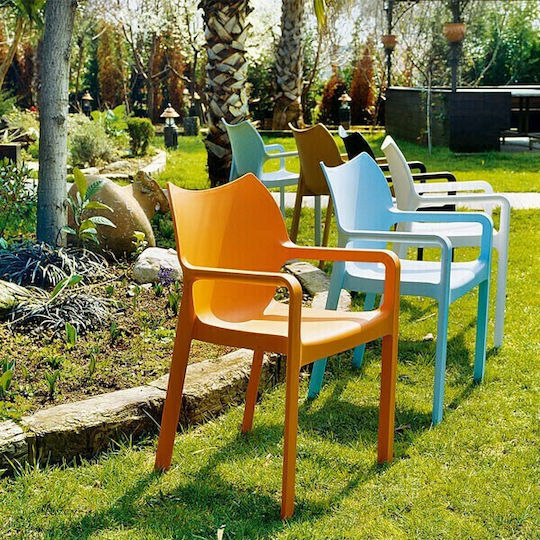 Καρέκλα Diva Light blue 57x53x84εκ. Καρέκλα Diva Light blue 57x53x84εκ.