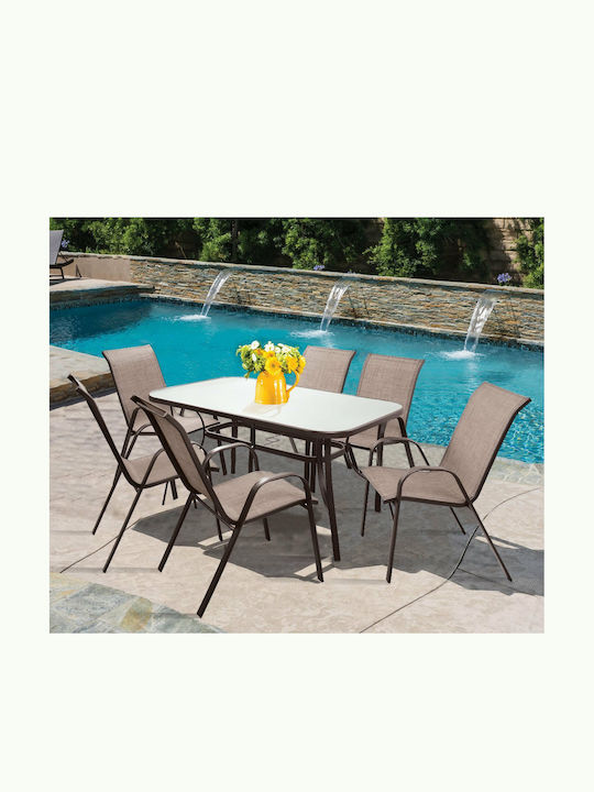 Garten- und Outdoor-Möbelsets Typsatz Speisesaa...