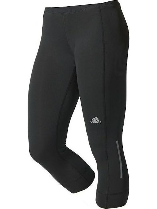 Adidas Sequencials Climalite 3/4 Tights Γυναικείο Ισοθερμικό Παντελόνι Μαύρο