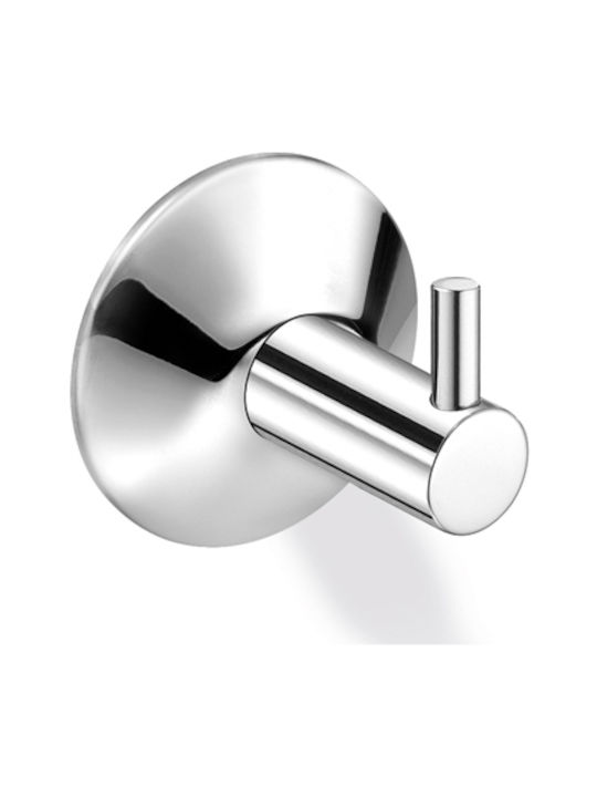 Sanco 6708-A03 Haken Badezimmer Einzeln Schrauben Silber