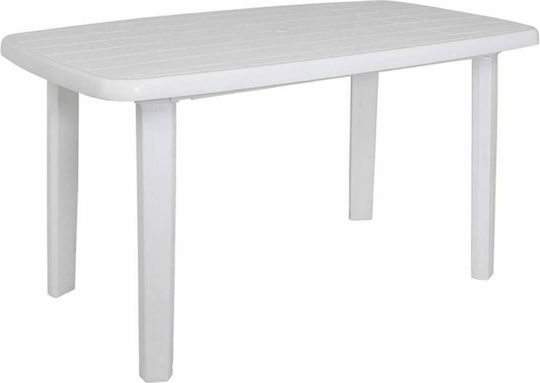 Tisch Stabil Sorrento Weiß 140x80x72cm