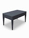 Miami Sitting Room Outdoor Rattan Table Γκρι 92x53x45cm