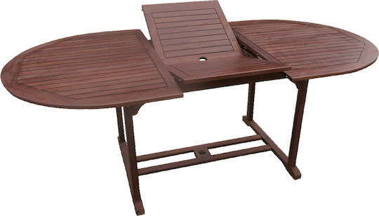 Τραπέζι Garden Επεκτεινόμενο 150(+50)x100x74(+50) Καφέ Τραπέζι Garden Επεκτεινόμενο 150(+50)x100x74(+50) Καφέ