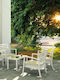 Sitting Room Table for Small Spaces Made of Polypropylene Ocean White 90x45x45cm
