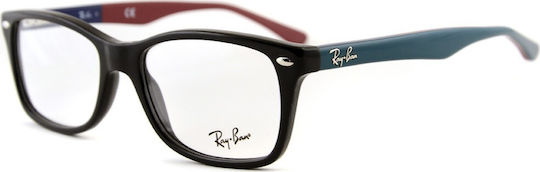 Ray Ban Plastic Eyeglass Frame Navy Blue RB5228 5544