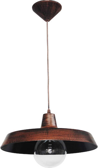 Heronia U.S Gas 1/L Kupfer Patina Hängelampe Kupfer 37x86cm
