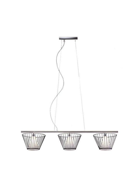 Aca Pendant Light Gray Rail with Socket G9 95cm