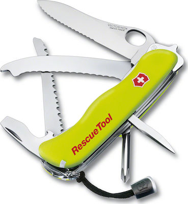 Victorinox Rescue Briceag Elvețian cu Lamă din Inox cu Teacă