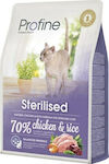 Profine Sterilised Dry Food Gluten-Free for Adult Sterilized Cats with Sensitive Urinary with Chicken / Rice 2kg