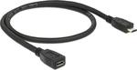 DeLock Regulär USB 2.0 auf Micro-USB-Kabel Schwarz 0.5m (83567) 1Stück