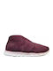 11543-3 Bordeaux Suede Damen Sneakers Rot