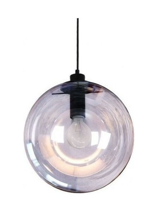 Luma Pendant Light Single-Light Ball for Socket E27 Transparent