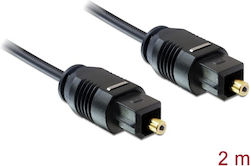 DeLock Optical Audio Cable TOS male - TOS male Μαύρο 2m (82880)