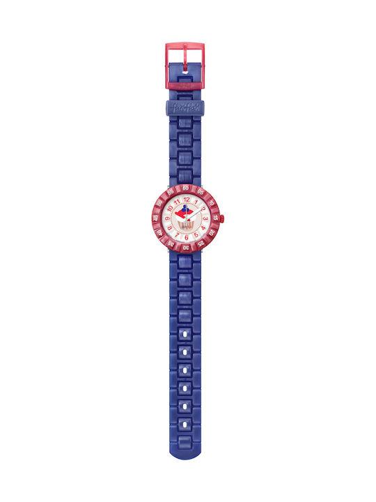 FlikFlak Kids Analog Watch Purpelita with Rubbe...