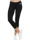 Schulung Frauen Capri Leggings Schwarz