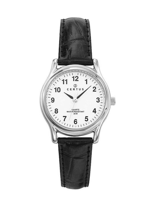 Certus Watch with Black Leather Strap 644284