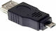 Μετατροπέας micro USB male σε USB-A female 1τμχ 17136