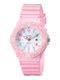 Casio Damen Uhr mit Rosa Kautschukarmband