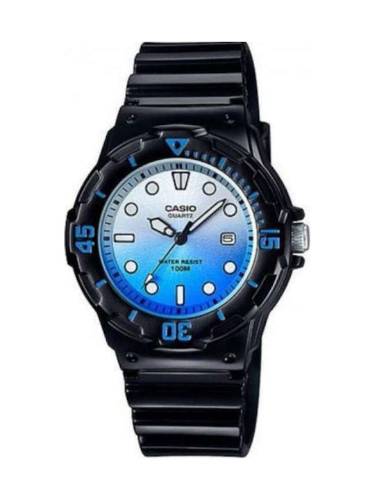 Casio Ladies Collection Watch Uhr mit Schwarz Kautschukarmband