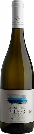 Limnos Organic Wines Βιολογικό Κρασί Μοσχάτο Αλεξάνδρειας Λευκό Ημίγλυκο Ημιαφρώδες 750ml