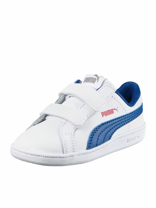 Puma Încălțăminte Sport pentru Copii Smash Baby Trainers Albe