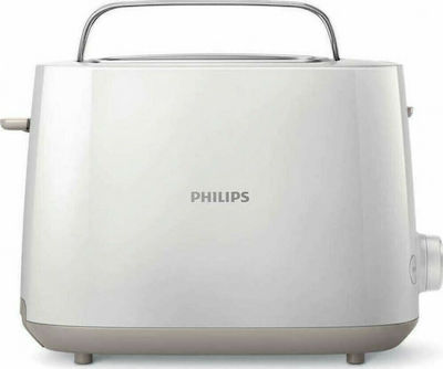 Philips Φρυγανιέρα 2 Θέσεων 900W Λευκή