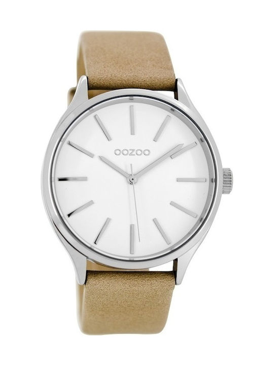 Oozoo Watch with Brown Leather Strap C8626