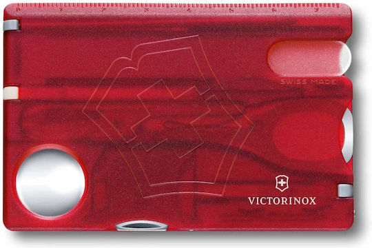 Victorinox SwissCard Nailcare Карта Мултифункционален Инструмент 13 Инструмента Червена