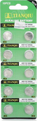 TianQiu Αλκαλικές Μπαταρίες LR54 1.55V 10τμχ