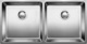 Blanco Andano 400/400-U 522987 Undermount Sink Inox Satin W86.5xD44cm Silver