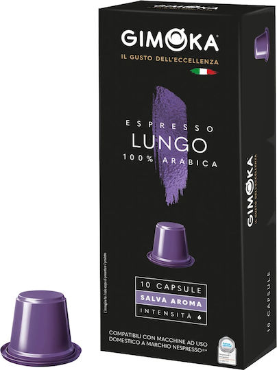 Gimoka Capsule Espresso Lungo Compatibile cu Mașina Nespresso 10capace