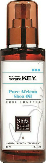 Saryna Key Curl Control Pure African Shea Λάδι Μαλλιών για Επανόρθωση 50ml