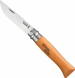 Opinel No.9 Carbon Pocket Knife Brown with Blade made of Carbon Steel