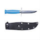 Morakniv Scout 39 Blue Knife in Leather Sheath
