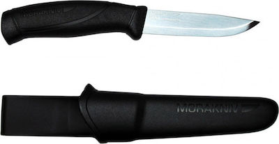 Morakniv Companion Messer Schwarz mit Klinge aus Stahl in Hülle