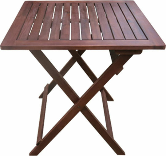 Τραπέζι Easy Πτυσσόμενο 60x60x70 Καφέ