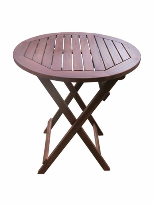 Ξύλινο Τραπέζι για Μικρούς Εξωτερικούς Χώρους Πτυσσόμενο Easy 60x60x70cm