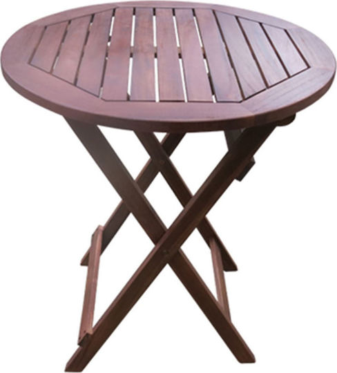 Masă pentru Spații Exterioare Mici din Salcâm Pliabilă Easy 60x60x70cm E20091,9