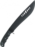 Mil-Tec Jungle Machete Black with Blade made of Stainless Steel in Sheath