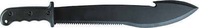 Mil-Tec Ηunting Machete Black with Blade made of Stainless Steel in Sheath