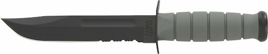 Ka-Bar Fighting/Utility Serrated Cuțit Foliage Green în Toc