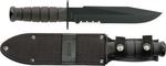 Ka-Bar Black Fighter Knife Survival Black in Sheath