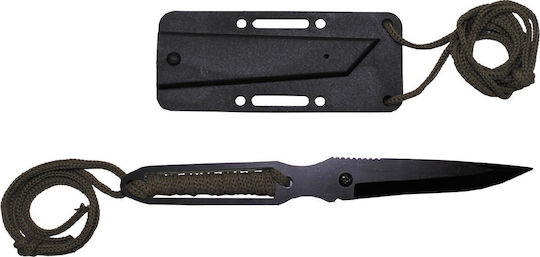MFH Action II Wrap Handle Μαχαίρι Επιβίωσης Μαύρο σε Θήκη