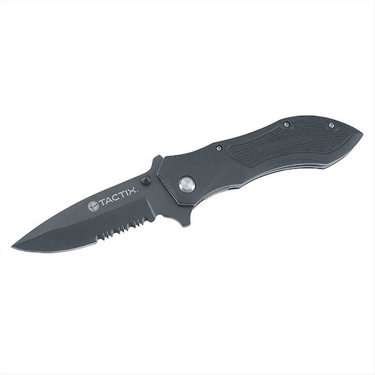 Tactix Pocket Knife Black with Blade made of Stainless Steel