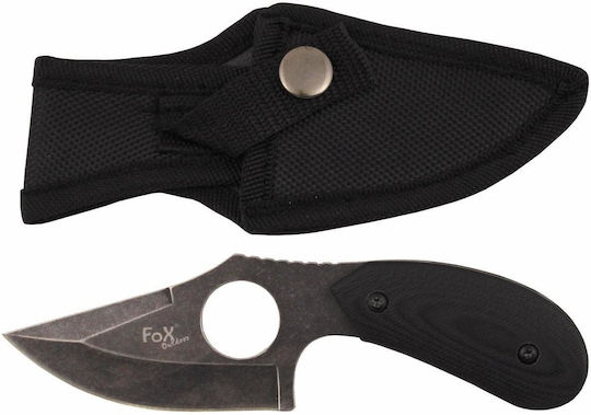 Fox Outdoor Finger Hole - G10 Handle Нож Черен в Калъф